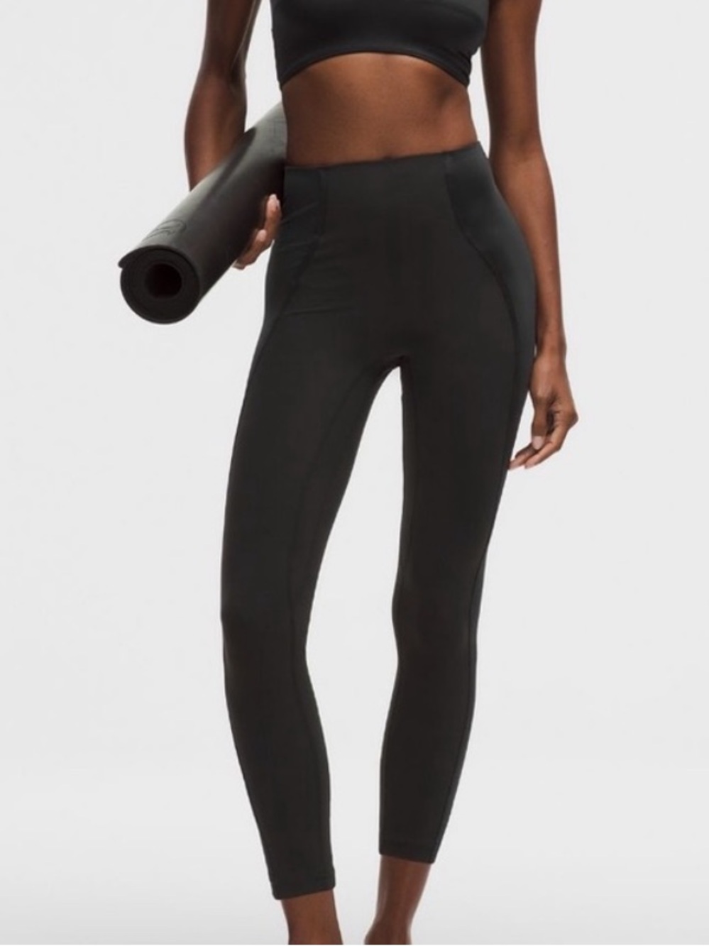 Lululemon Align No Line High-Rise Leggings *Satin 25” Black Sz 8